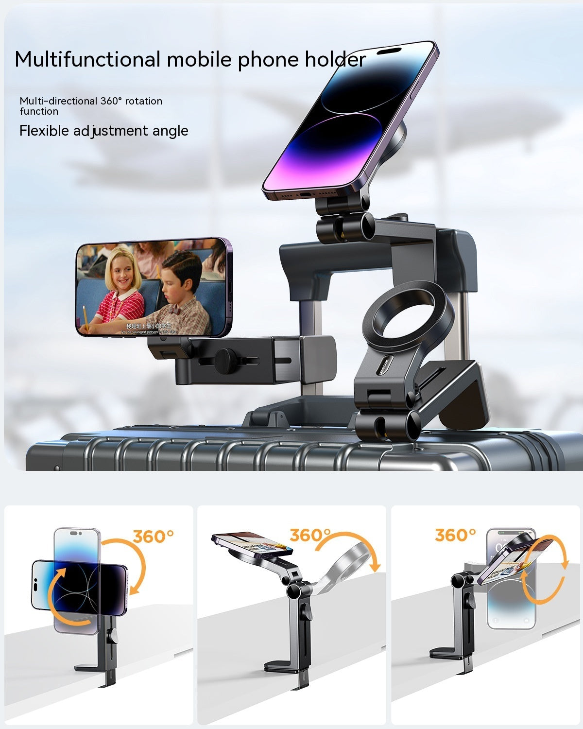 Universal Magnetic Travel Mobile Phone Holder Desktop - 图片 4