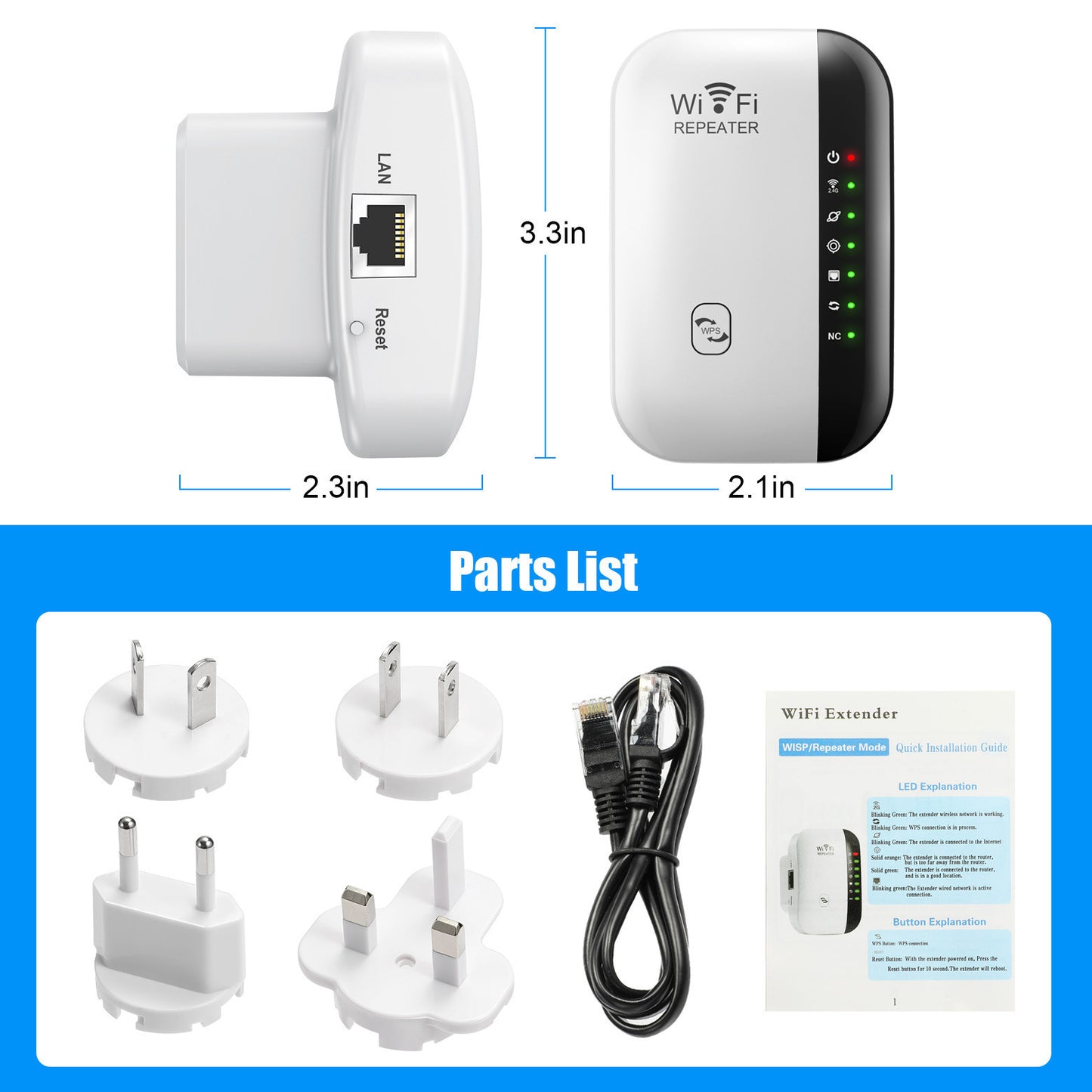 Wireless routing signal amplifier 300M small bread network repeater wirelessRepeater yiwu