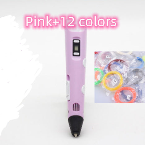3D print pen 3D pen two generation graffiti 3D stereoscopic paintbrush children puzzle painting toys - 图片 21