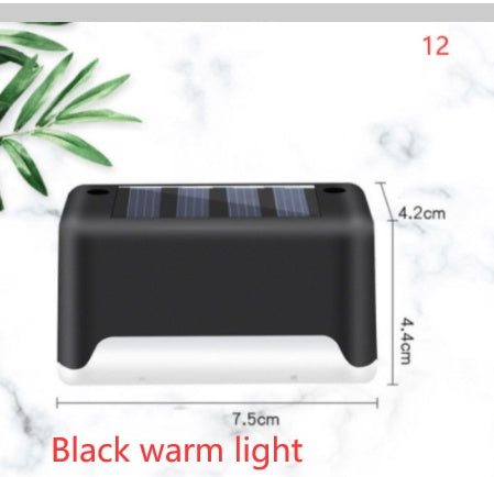 New Upgrade Waterproof LED Solar Fence Lamp Solar Deck Lights Solar Step Light Outdoor For Patio Stairs Garden Pathway Step Y