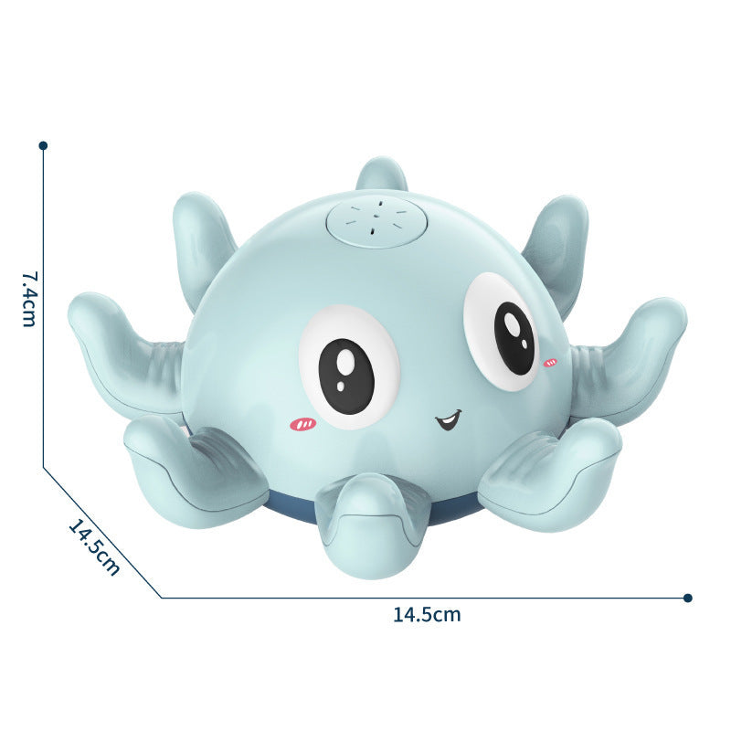 Children's Automatic Water Spray Bath Toys Bath Fun Toys With Flashing Water Spray Toy Baby Swimming Shower With Toys New 8be