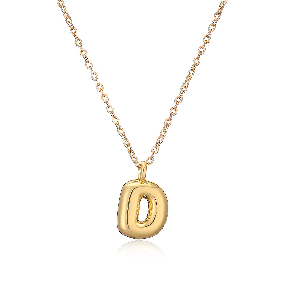 Copper Plated Gold 26 English Letters Pendant Necklace Niche Personality Clavicle Chain 8bfbeeba 8328 4e6e bb6f 1f572b09b2cd