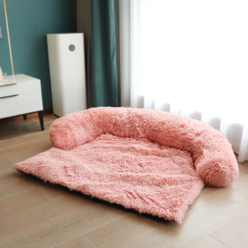 Removable Pet Dog Mat Sofa Dog Bed Soft Pad Blanket Cushion Home Washable Rug Warm Cat Bed Mat For Couches Car Floor Protecto
