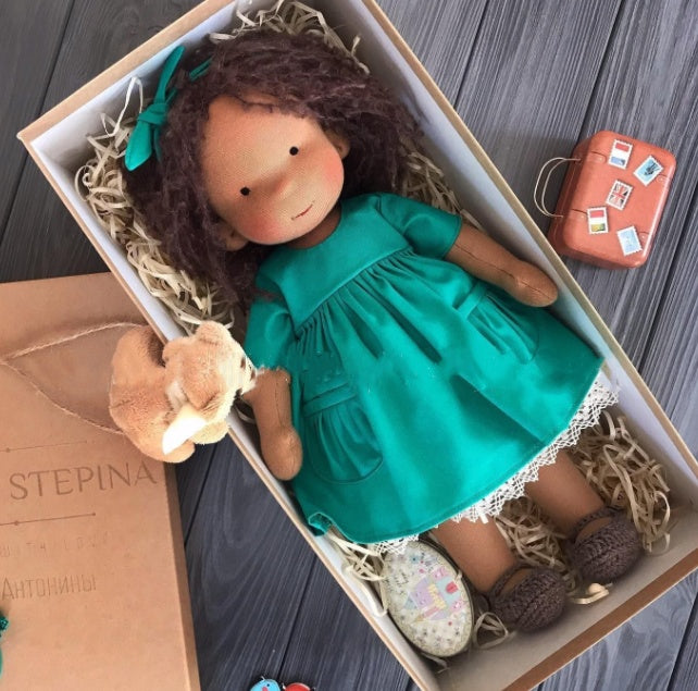 Handmade Plush Doll Golden Curly Girl Finished Product 8c19e313 d083 4c85 94bc eff899bc8934