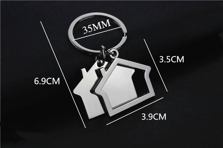 Creative Real Estate Opening Gift Double-sided Laser Sculpture House Keychain 8cad0eec 3cb0 4513 8225 8f8db4c90d83