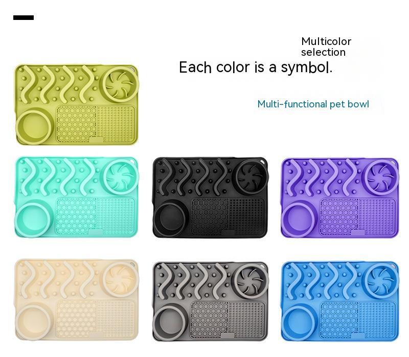 Dog Silicone Licking Pad Pet Licking Mat Silicone Smelling Mat Multifunctional Food Bowl Pets Supplies 8d12bd88 5a70 40e5 8e0