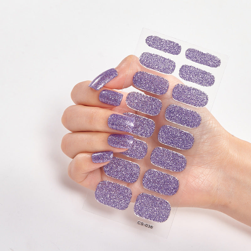 16 Small Stickers Gradient Glitter Nail Stickers - HD Wireless Product #9