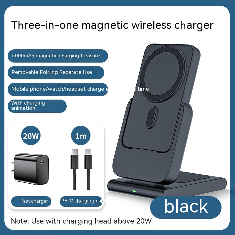 Magnetic Bracket Three In One Wireless Charger 8d4b9021 0162 4684 9b6f 6e2a60beb9cd trans