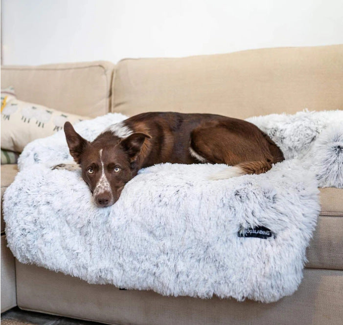 Removable Pet Dog Mat Sofa Dog Bed Soft Pad Blanket Cushion Home Washable Rug Warm Cat Bed Mat For Couches Car Floor Protecto
