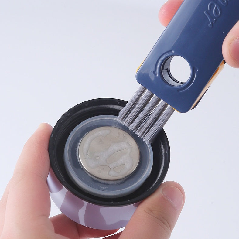 4 In 1 Bottle Gap Cleaner Brush Multifunctional Cup Cleaning Brushes Water Bottles Clean Tool Mini Silicone U-shaped Brush Kitchen Gadgets - HD Wireless Product #4