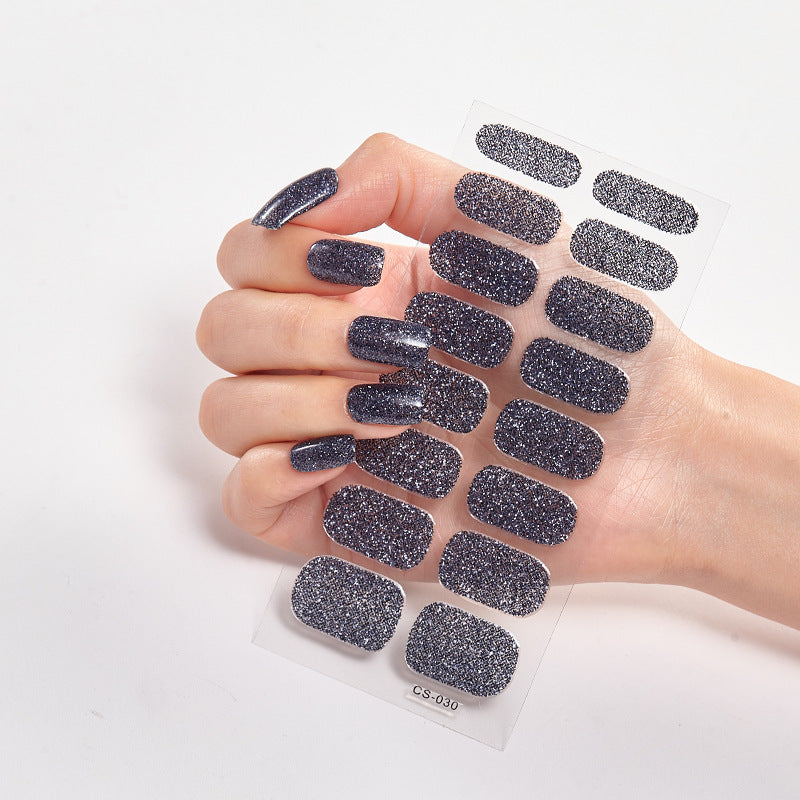 16 Small Stickers Gradient Glitter Nail Stickers - HD Wireless Product #3