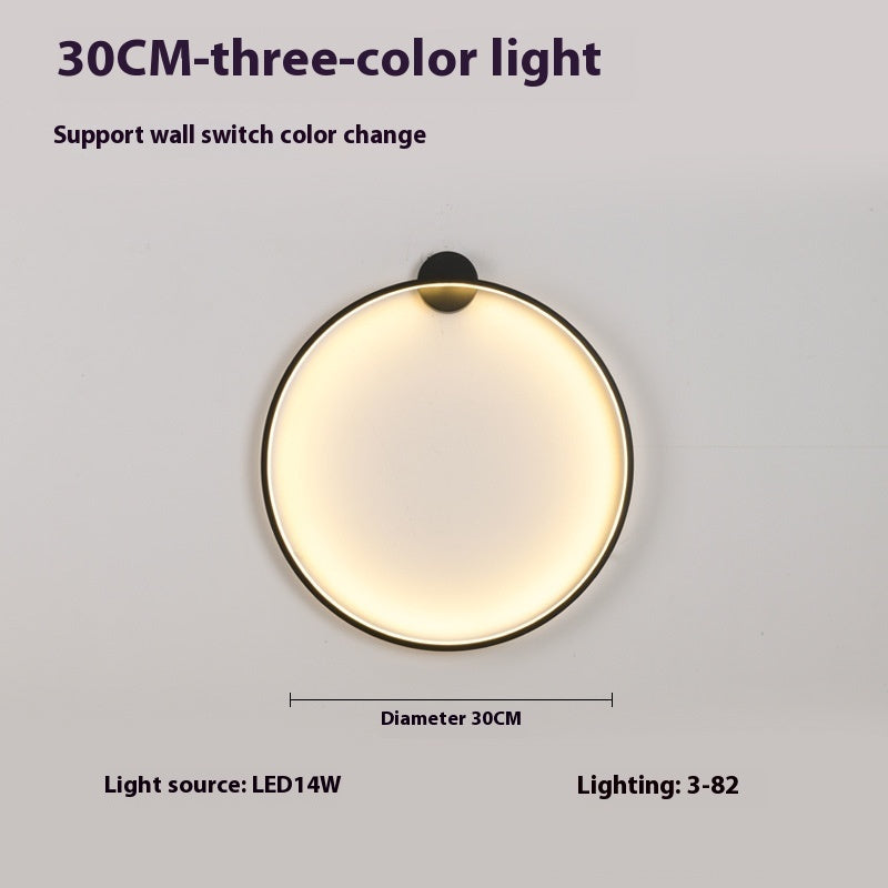 Minimalist Round Bedroom Bedside Lamp Wireless Living Room Sofa Background Wall Hotel Decorative Wall Lamp 8eacba77 c25b 47cc