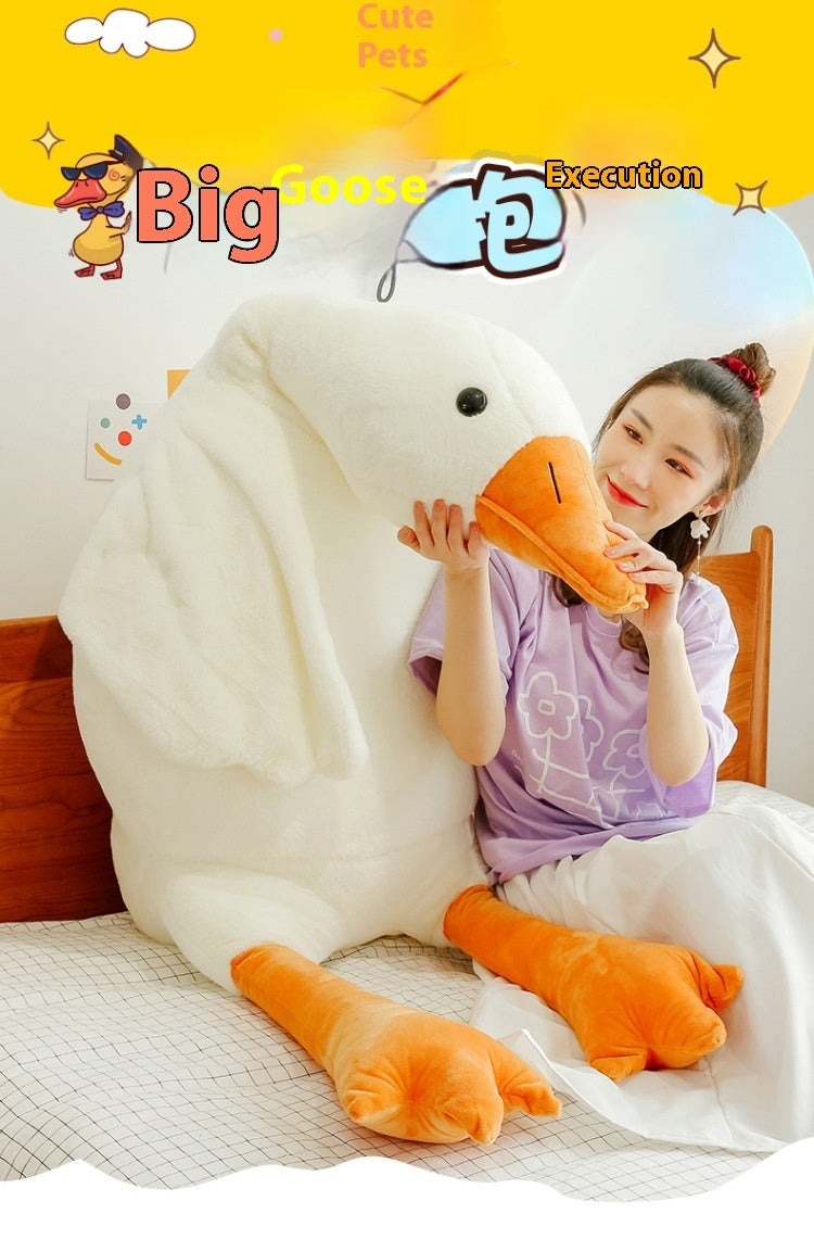 Cute Big White Geese Pillow Plush Toy 8eb0ecf5 92f6 45c6 90c9 e874b9533856