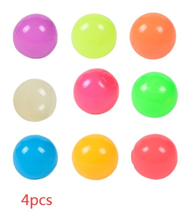 Luminous Sticky Ball Toys Sticky Wall Home Party Games Glow In The Dark Novelty Toys Decompression Squeeze Toy 8edb4470 9df7