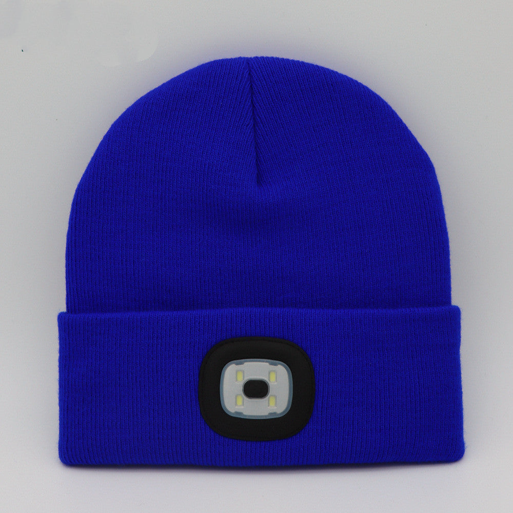 LED Knit Hat Button Cell Type Knitted Hat With Light Glowing 905758256159