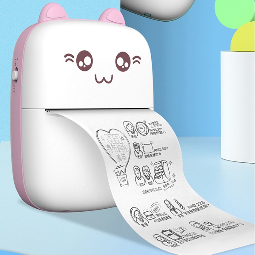Mini Printer Portable Mini Bluetooth WiFi New Wrong Printer Mobile Phone Photo Title Note Hot Print Pocket Student Error Label Printer - 图片 2