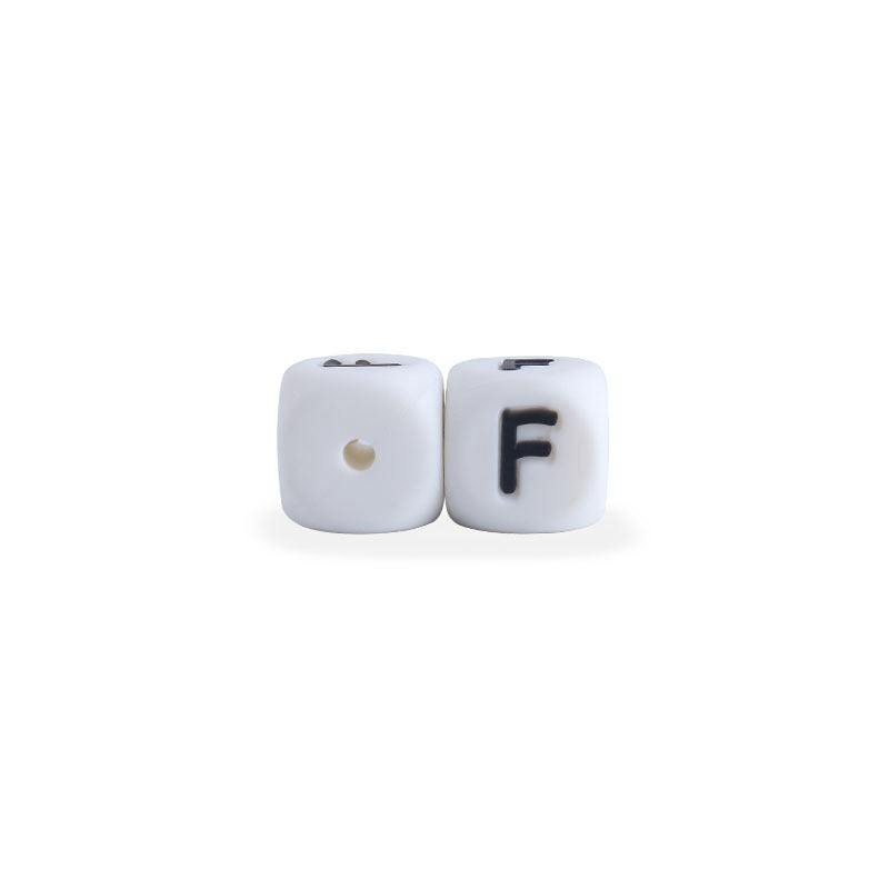 12mm Baby Products 26 Silicone English Alphabet Beads Teeth Accessories - HD Wireless Product #11