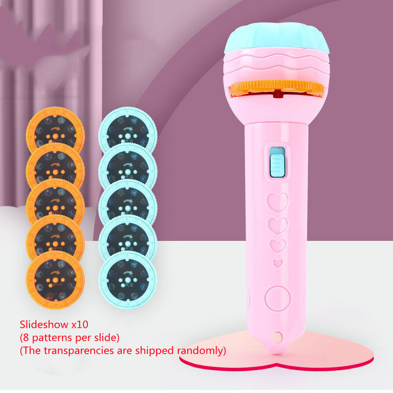 Cartoon Projection Flashlight 80 Patterns Creative Children Flashlight Toy Projector Baby Toys Bedtime Story Book 90c3ee9f 1a