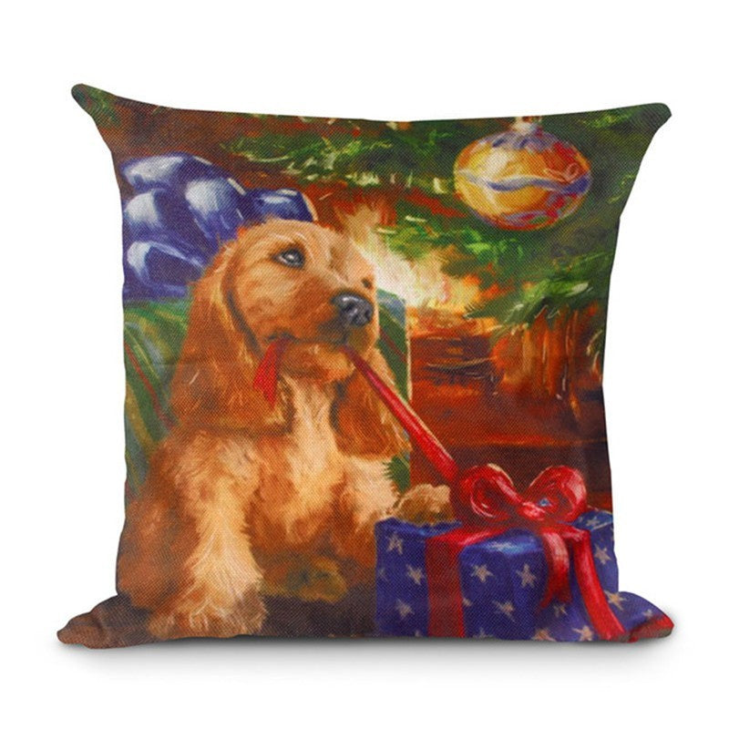Christmas Hot-selling Home Sofa Office Creative Linen Pillowcase 911303975227