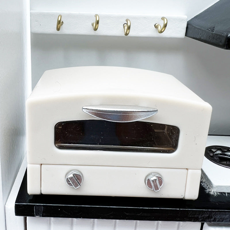 112 Dollhouse Mini Model Miniature Three-color Oven Coffee Machine - HD Wireless Product #6