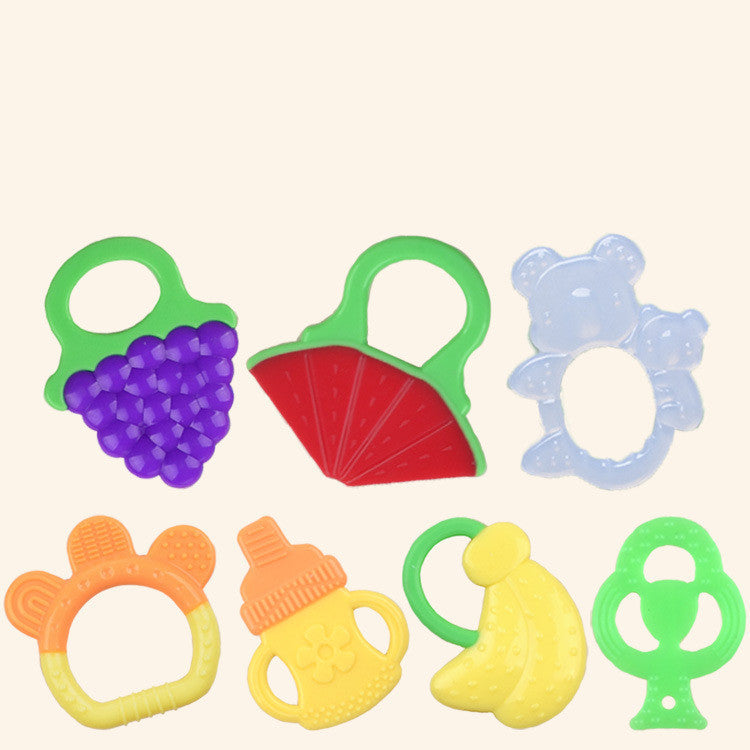 Toddlers Infants Baby Teething Toy Soft Silicone Fruit Teether Holder 916167258399
