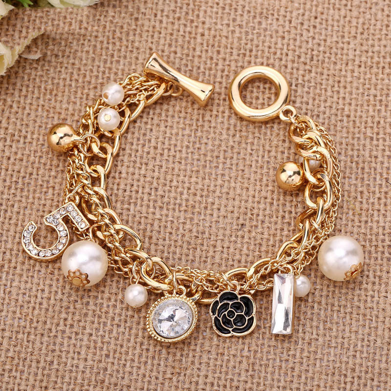 Multi-layer pearl bracelet 916440583328