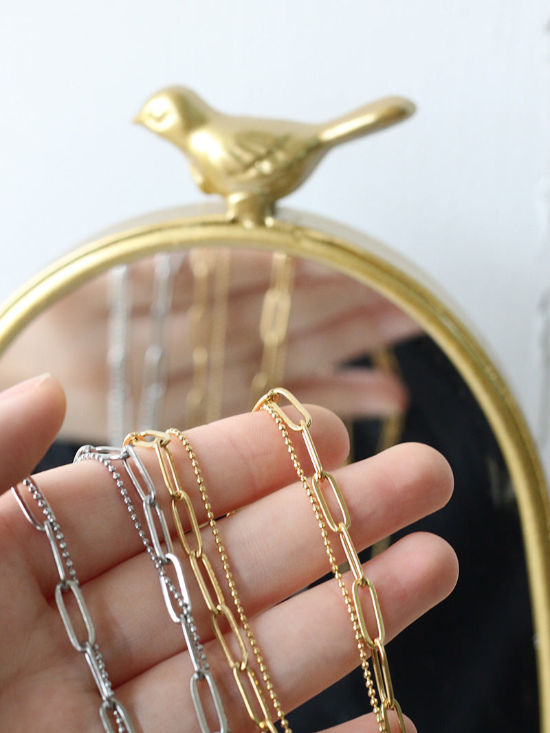 Chain double set chain necklace clavicle chain 9169690504951