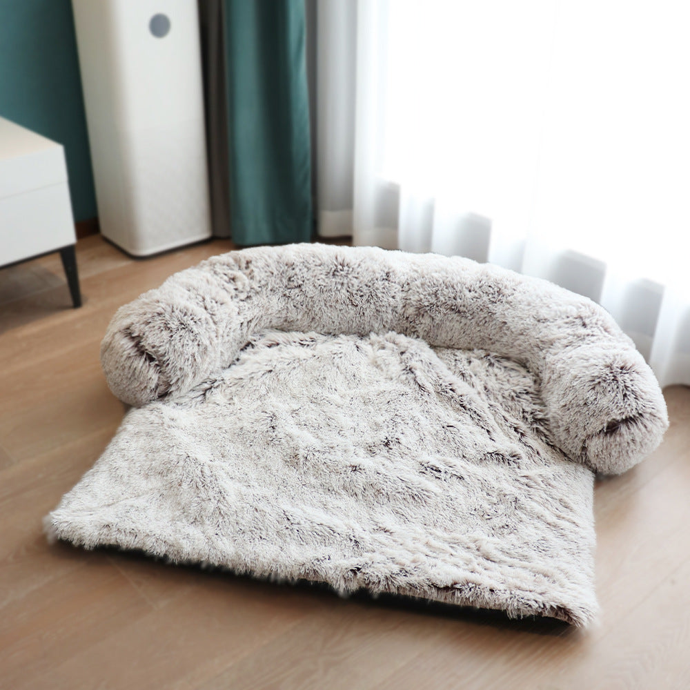 Removable Pet Dog Mat Sofa Dog Bed Soft Pad Blanket Cushion Home Washable Rug Warm Cat Bed Mat For Couches Car Floor Protecto