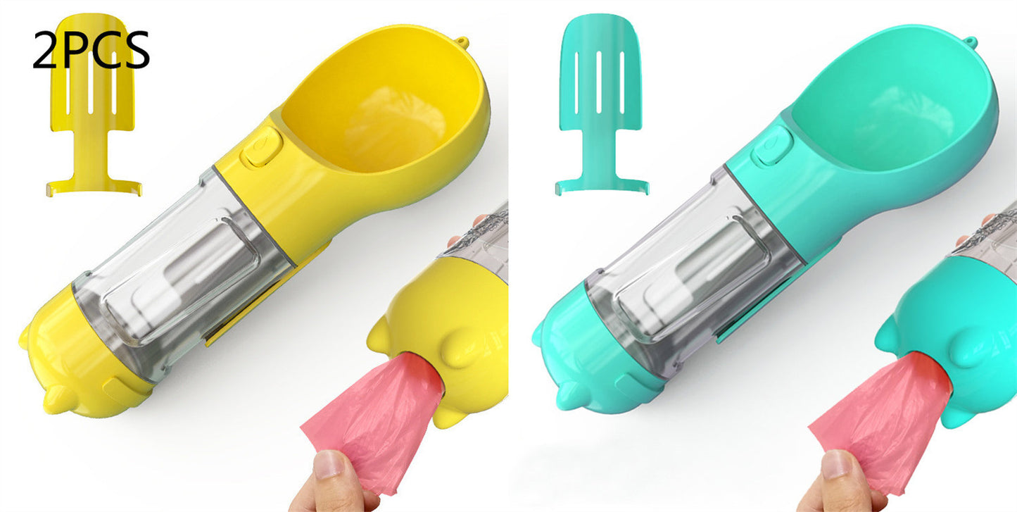 Pet Water Bottle Feeder Bowl Garbage Bag Storage Portable Pet Outdoor Travel 3 In 1 Dog Water Bottle 9326b403 7c5d 4c4b bae9