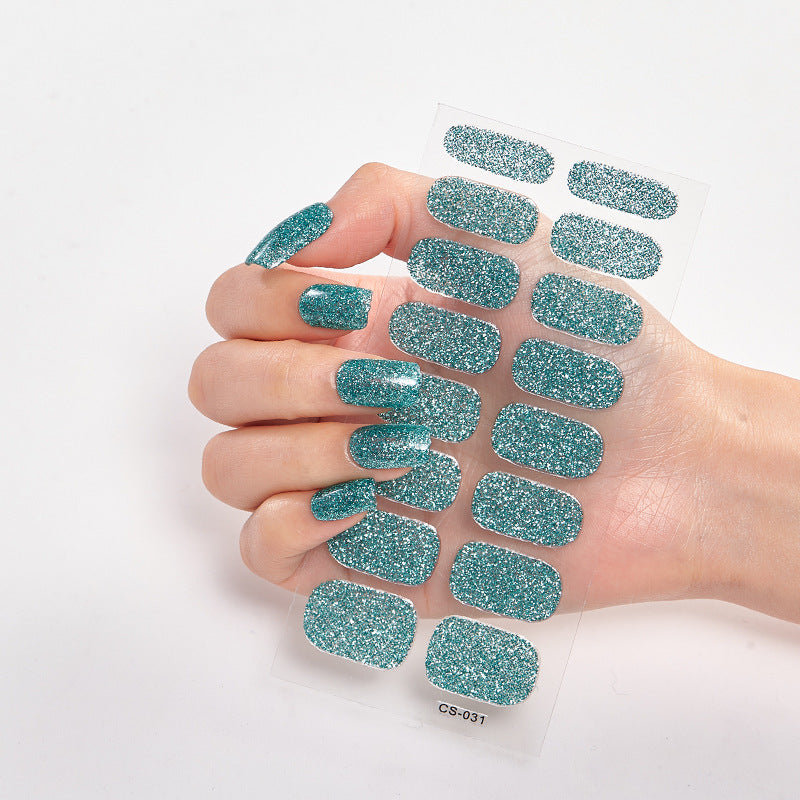 16 Small Stickers Gradient Glitter Nail Stickers - HD Wireless Product #4
