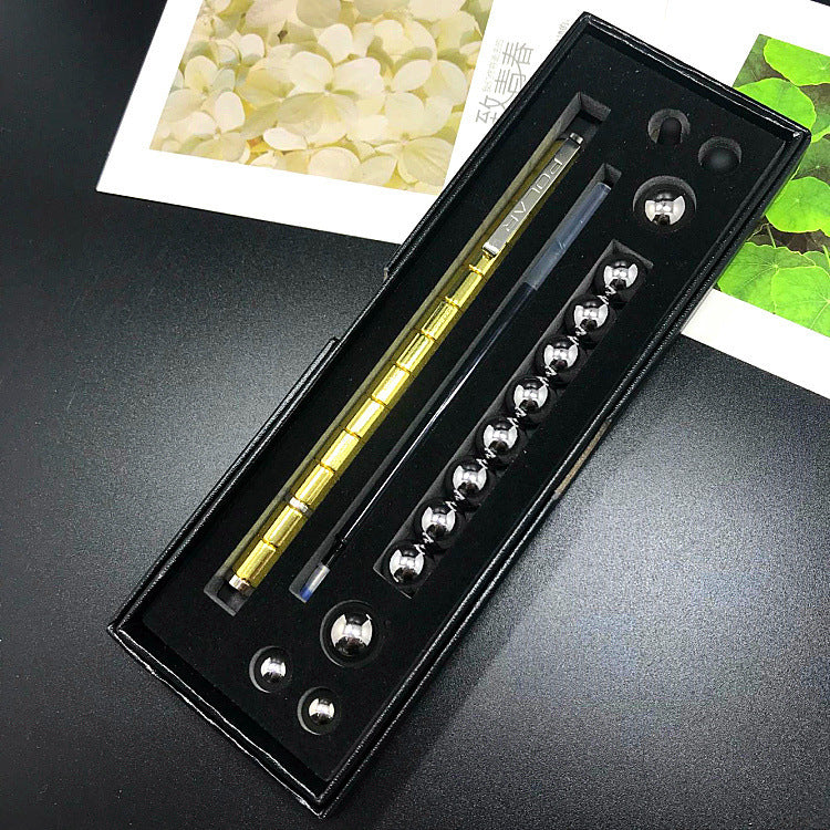 Stress Reducer Relief Toys Gift Box funny black golden kits Fidget magnetic polar pen with stylus ball pen - 图片 6