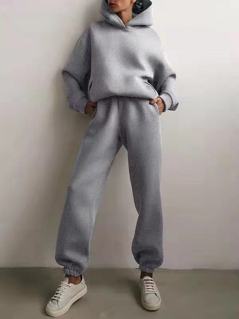 Simple Solid Color Hooded Casual Suit 9421846b 132f 4571 a4be ed44ca7e786d