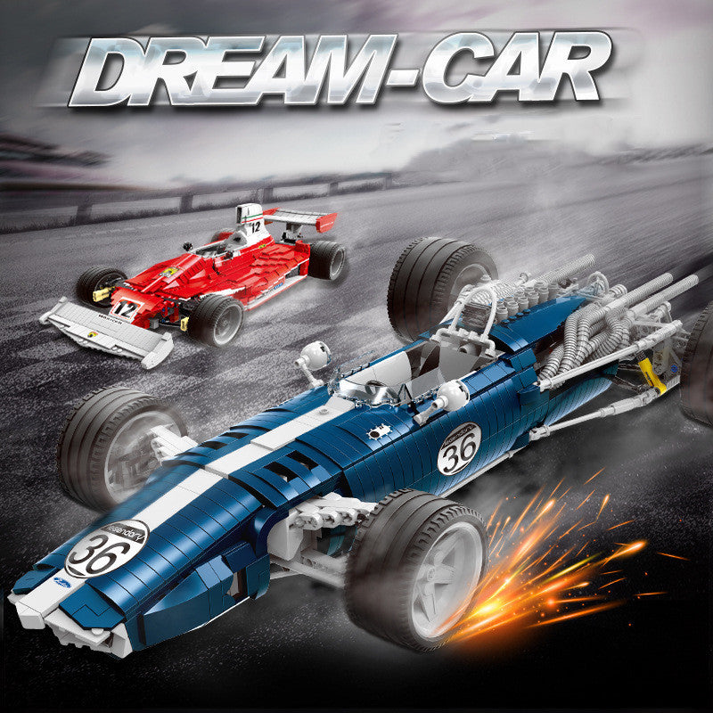 Creative Technology Blue Racing Car Assembling Building Blocks Toy 9429be2f 9d95 4b13 af78 8aba43eac50b