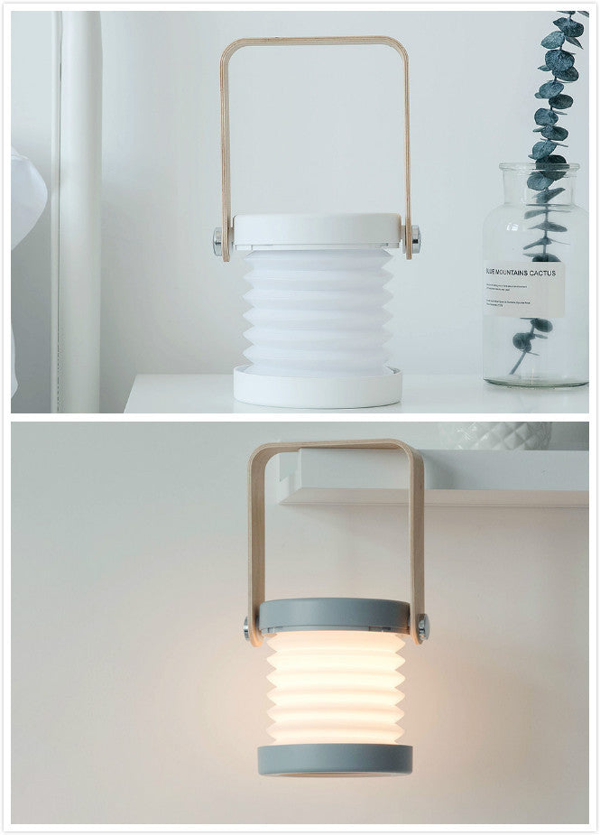 Foldable Touch Dimmable Reading LED Night Light Portable Lantern Lamp USB Rechargeable For Home Decor 949036867119
