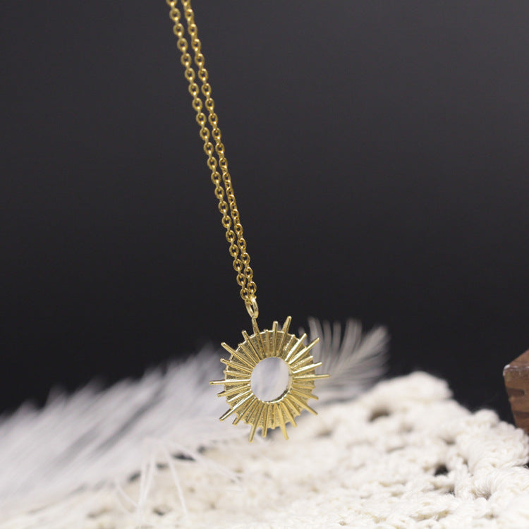 Wind Solar Energy Clavicle Chain Sweater Chain Gold 94d9f6f9 9d14 46f7 95e5 65fb707cb5d1