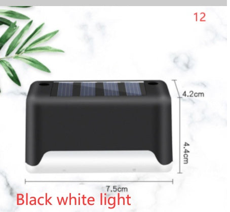 New Upgrade Waterproof LED Solar Fence Lamp Solar Deck Lights Solar Step Light Outdoor For Patio Stairs Garden Pathway Step Y