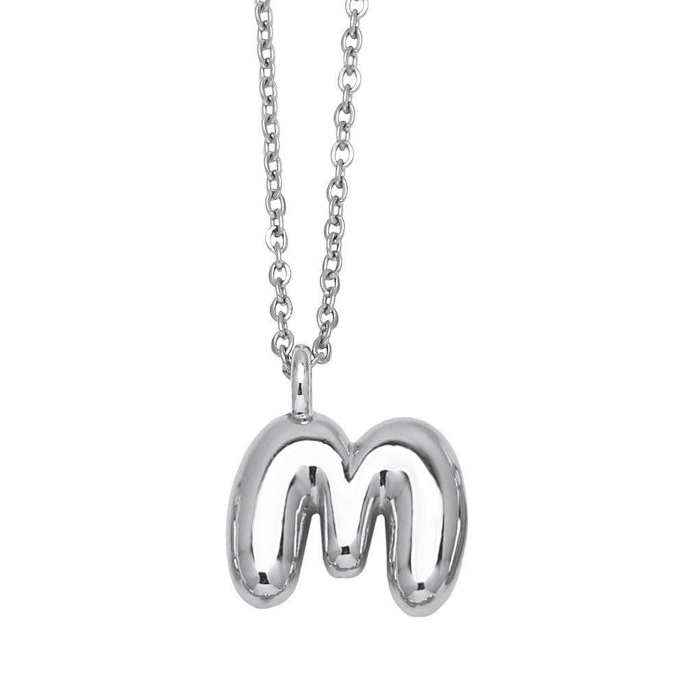 Copper Plated Gold 26 English Letters Pendant Necklace Niche Personality Clavicle Chain 957bf6ab 708f 451c a9ec 4843e5f61a28