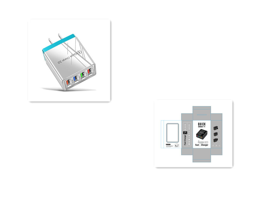 USB Charger Quick Charge 3.0 4 Phone Adapter For Tablet Portable Wall Mobile Charger Fast Charger - 图片 20