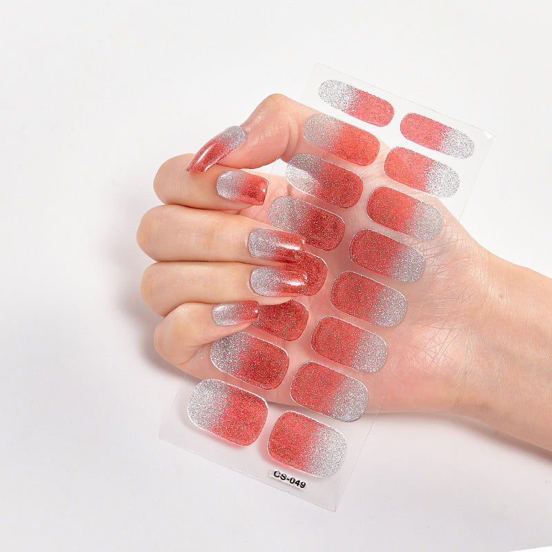 16 Small Stickers Gradient Glitter Nail Stickers - HD Wireless Product #22