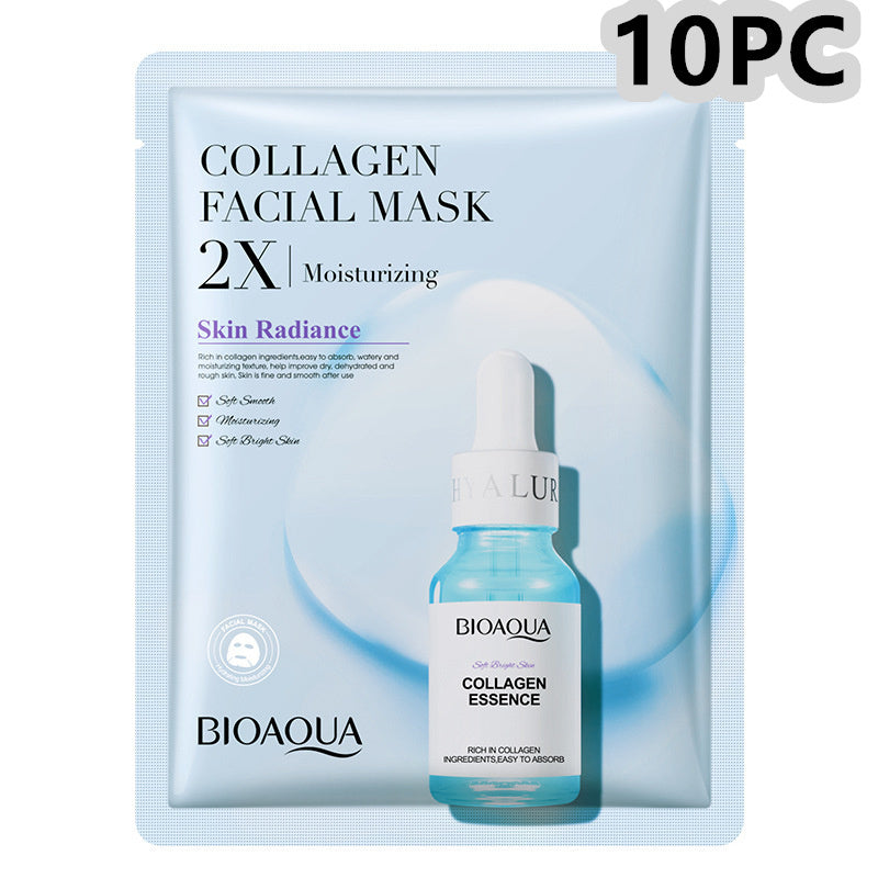 Collagen Face Mask Moisturizing Firming Face Sheet Mask Hyaluronic Acid Facial Masks Beauty Skin Care Gel Skin Care 96bef5ab