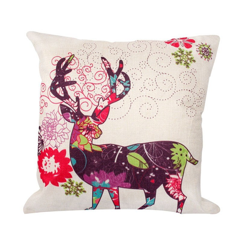 Christmas Hot-selling Home Sofa Office Creative Linen Pillowcase 977137772846