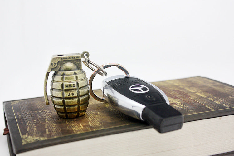 Bronze Grenade Hanging Buckle Flame Lighter Creative Personality 9785466b ed24 411c 9cd2 22556ef94e3b