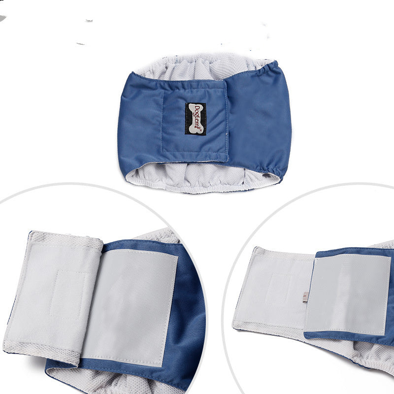 Male Dog Restraint Courtesy Belt Pet Supplie Washable Sanitary Diapers 985e889b 6e65 40a8 a22f d90c8c0e71c1