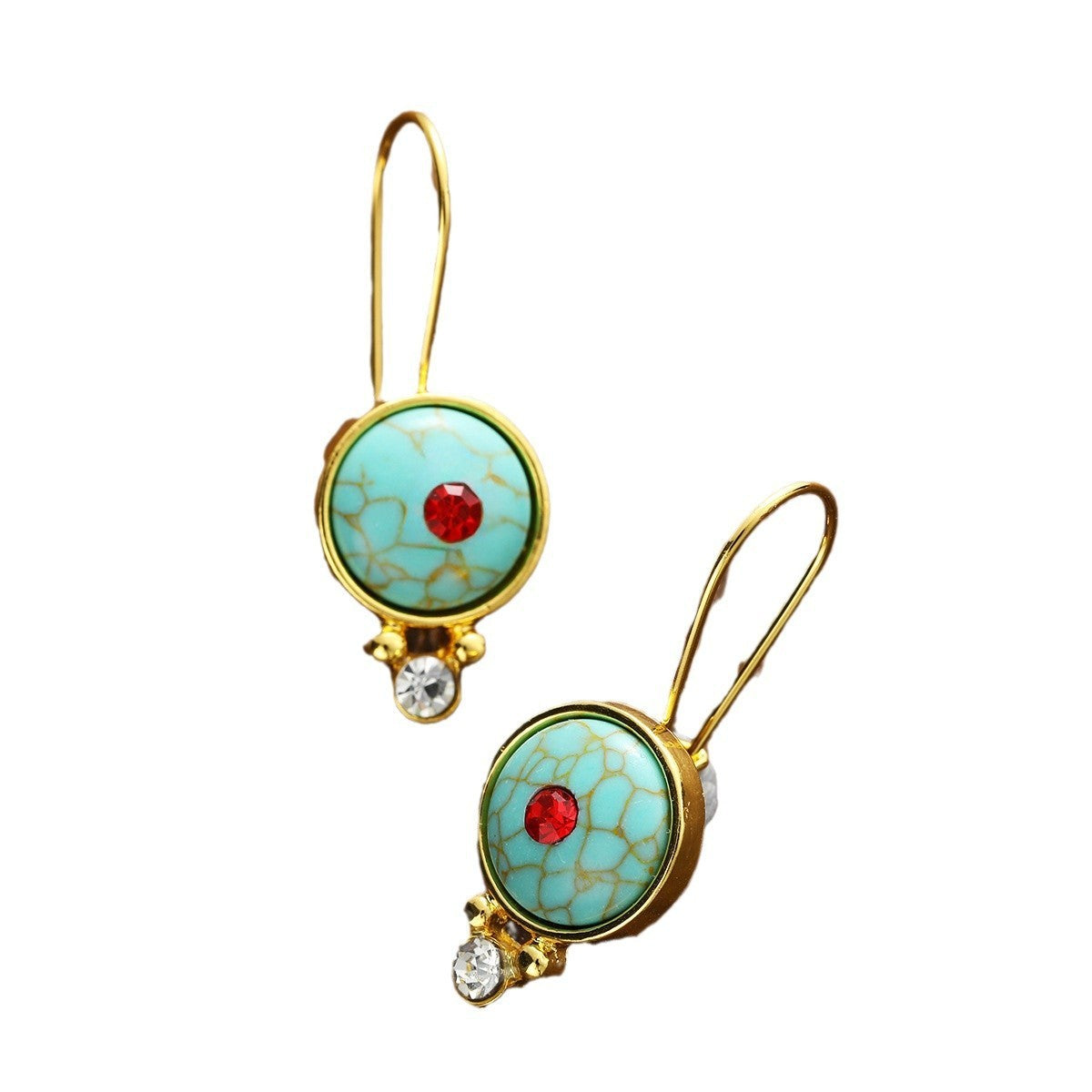 Creative Bohemian Turquoise Pendant Earrings 98b04d7c 86fd 4319 963c 894503b8095c