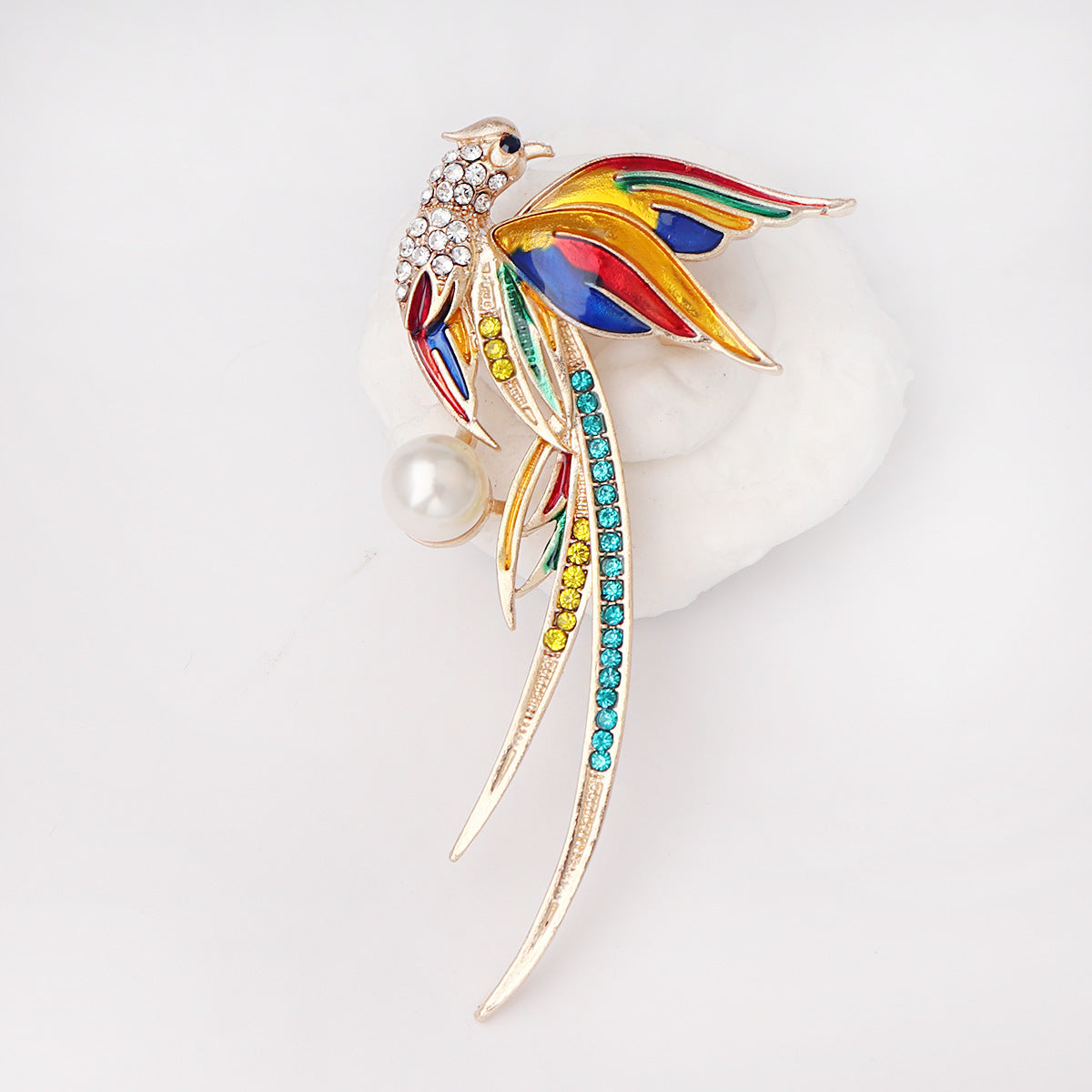 Hummingbird Phoenix Peacock Oil Drip Brooch Pin Clothing Accessories 98eb0c92 9b98 4612 9b33 ecacc33b144c