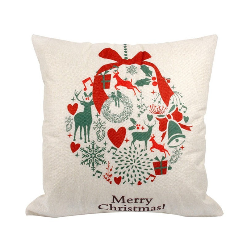 Christmas Hot-selling Home Sofa Office Creative Linen Pillowcase 993935548450