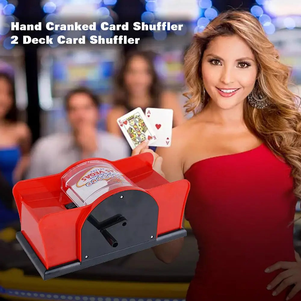 Poker Card Hand Shuffler Easy Hand Cranked Casino Card Shuffling Machine For Blackjack Poker Texas 99b8de77 ccd4 4745 a2a0 01
