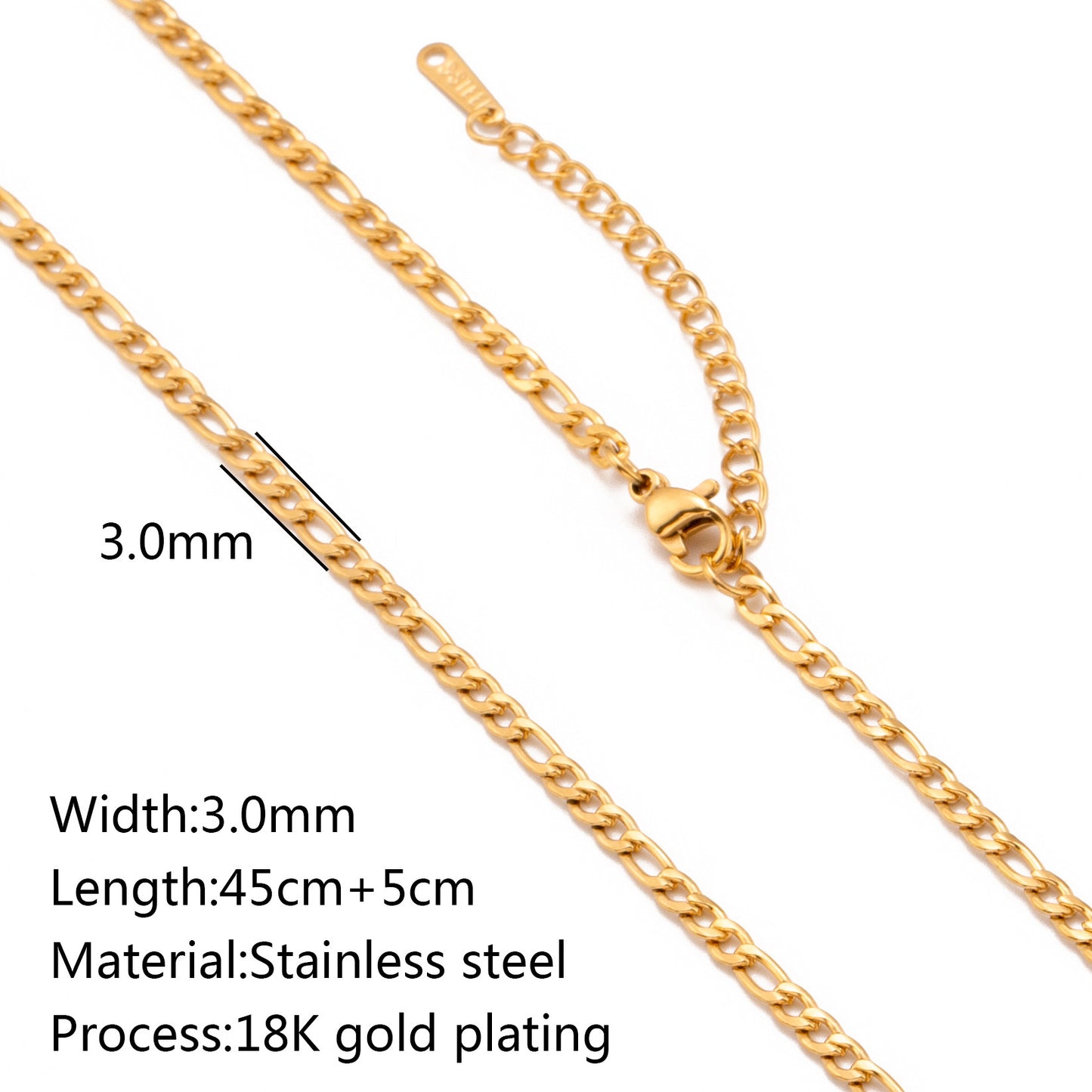 Stainless Steel Vacuum Vapor Plating 18K Gold Color Protection Lip Chain Accessories 99dc773d 1738 43ed 95fd 160715537815