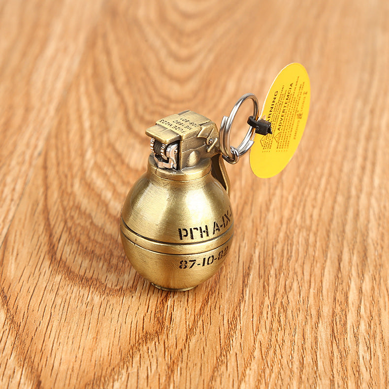 Metal Portable Grenade Modeling Inflatable Grinding Wheel Open Flame Lighter 9a08708a 8e49 4525 8e33 c96533707a20