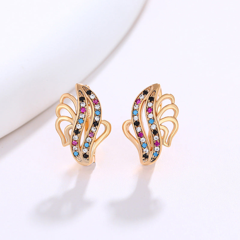 Women's Fashion Graceful Personality Zircon Earrings 9a5f650c d292 4deb 936f 54982a9b80fe
